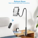 Gooseneck Tablet Holder with Page Turner Remote