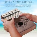 UNOKKI 17-Key Kalimba Thumb Piano - Mahogany Music Instrument