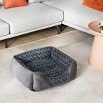 Cozy Rectangle Dog Bed with Anti-Slip Bottom