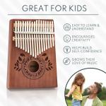 UNOKKI 17-Key Kalimba Thumb Piano - Mahogany Music Instrument