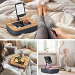 Adjustable Tablet Pillow Stand with Snack Bowl