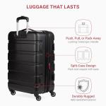 SwissGear 7366 Expandable Black 23-Inch Spinner Suitcase