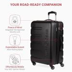 SwissGear 7366 Expandable Black 23-Inch Spinner Suitcase