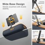 Adjustable Tablet Pillow Stand with Snack Bowl