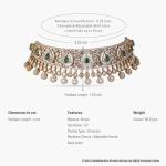 Eveline Nakshatra CZ Choker Necklace - Vintage Indian Jewelry
