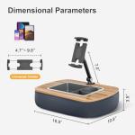 Adjustable Tablet Pillow Stand with Snack Bowl