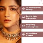 Eveline Nakshatra CZ Choker Necklace - Vintage Indian Jewelry