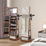 HAPPYGRILL Full Length Mirror Jewelry Armoire