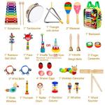 33-Piece Wooden Percussion Instrument Set for Kids