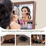 HAPPYGRILL Full Length Mirror Jewelry Armoire