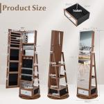 HAPPYGRILL Full Length Mirror Jewelry Armoire