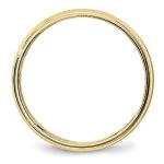 10K Yellow Gold Milgrain Wedding Band Ring, Size 4
