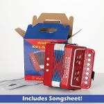 Woodstock Red 7" Kid's Accordion - Beginner Music Toy