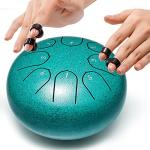 6 Inch Alloy Steel Tongue Drum with Mallets