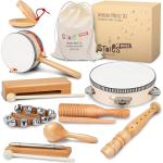 Wooden Musical Instruments for Kids 3-9 Years