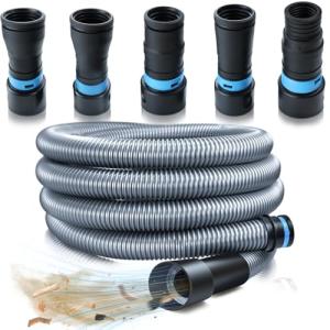 12-Foot Dust Collection Hose Kit, 1 1/4 Inch