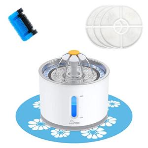 Stainless Steel Cat Water Fountain with Alerts