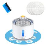 Stainless Steel Cat Water Fountain with Alerts