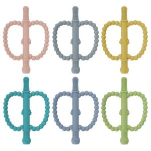 6 Pack Silicone Teething Tubes for Babies 3-12 Months