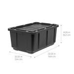 27 Gallon Heavy Duty Stackable Storage Totes - 4 Pack