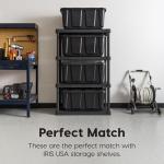 27 Gallon Heavy Duty Stackable Storage Totes - 4 Pack