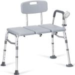 500lb Adjustable Heavy Duty Shower Bench with Arms