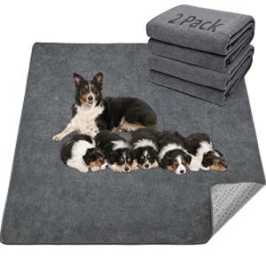 LOOBANI Set of 2 Large Washable Pet Mats