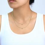 14k Yellow Gold Diamond Cut Rope Necklace 22