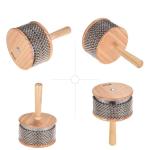 Heysland Wooden Cabasa Hand Shaker for Musicians