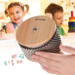 Heysland Wooden Cabasa Hand Shaker for Musicians
