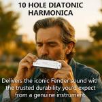 Fender Blues Deluxe Harmonica Bundle with Case