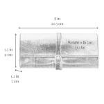 Italian Leather Jewelry Roll - Travel Organizer (Blue)