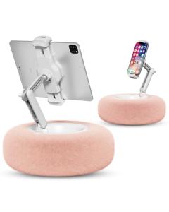 Pink Adjustable Tablet Stand Pillow for All Devices