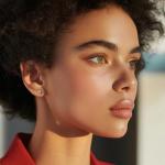 14K White Gold Love Knot Stud Earrings for Her