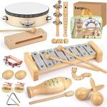 Natural Wooden Musical Instrument Set for Kids