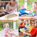 Natural Wooden Musical Instrument Set for Kids