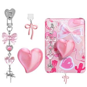 Cute Kindle Charm Set with Dust Plug and Keychain