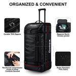 Gonex Rolling Duffle Bag with Wheels, 100L Water Repellent Large Wheeled Travel Duffel Luggage with Rollers 33 inch, Black