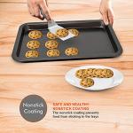 PERLLI Non-Stick 10-Piece Bakeware Set – Carbon Steel with Even Heat Distribution, Oven Safe to 446°F, BPA-Free, Dishwasher Safe, Stackable Baking Tools for Easy Storage and Everyday Cooking - Gray