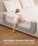 Foldable Bed Rail for Toddlers - Easy Installation