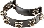 RhythmTech RT1010 Black Tambourine with Nickel Jingles