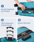 Coolife Expandable Luggage Set with TSA Lock