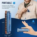 Easttop Diatonic Blues Harmonica in C, 20 Tones