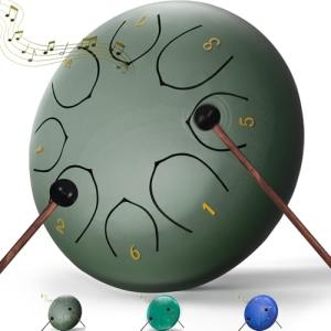 Chakra Steel Tongue Drum, 8 Notes, 15.2 cm