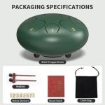 Chakra Steel Tongue Drum, 8 Notes, 15.2 cm