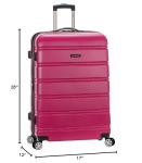 Rockland 28" Expandable Dark Red Spinner Luggage