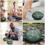 Chakra Steel Tongue Drum, 8 Notes, 15.2 cm