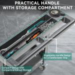 YITAHOME Heavy Duty Rolling Utility Cart, Gray