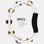 Premium Tambourine for Adults - Unique Jingles