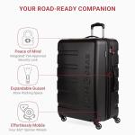 SwissGear 7366 Black Expandable Spinner Luggage 27-Inch